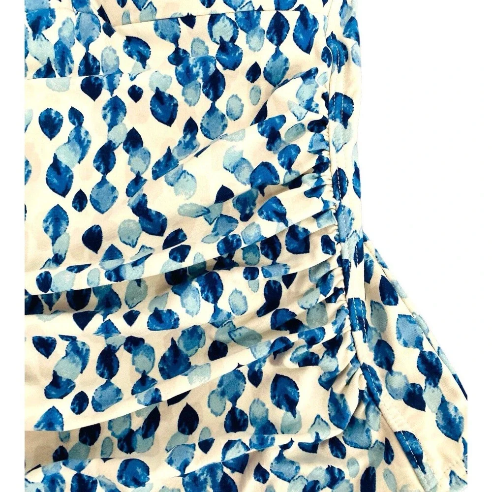 NIPTUCK SWIM Tummy Control Multifit‎ Cup Geometric One Piece Swimsuit sz 4